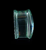 Iridescent Mermaid Glass Double Flare Plugs