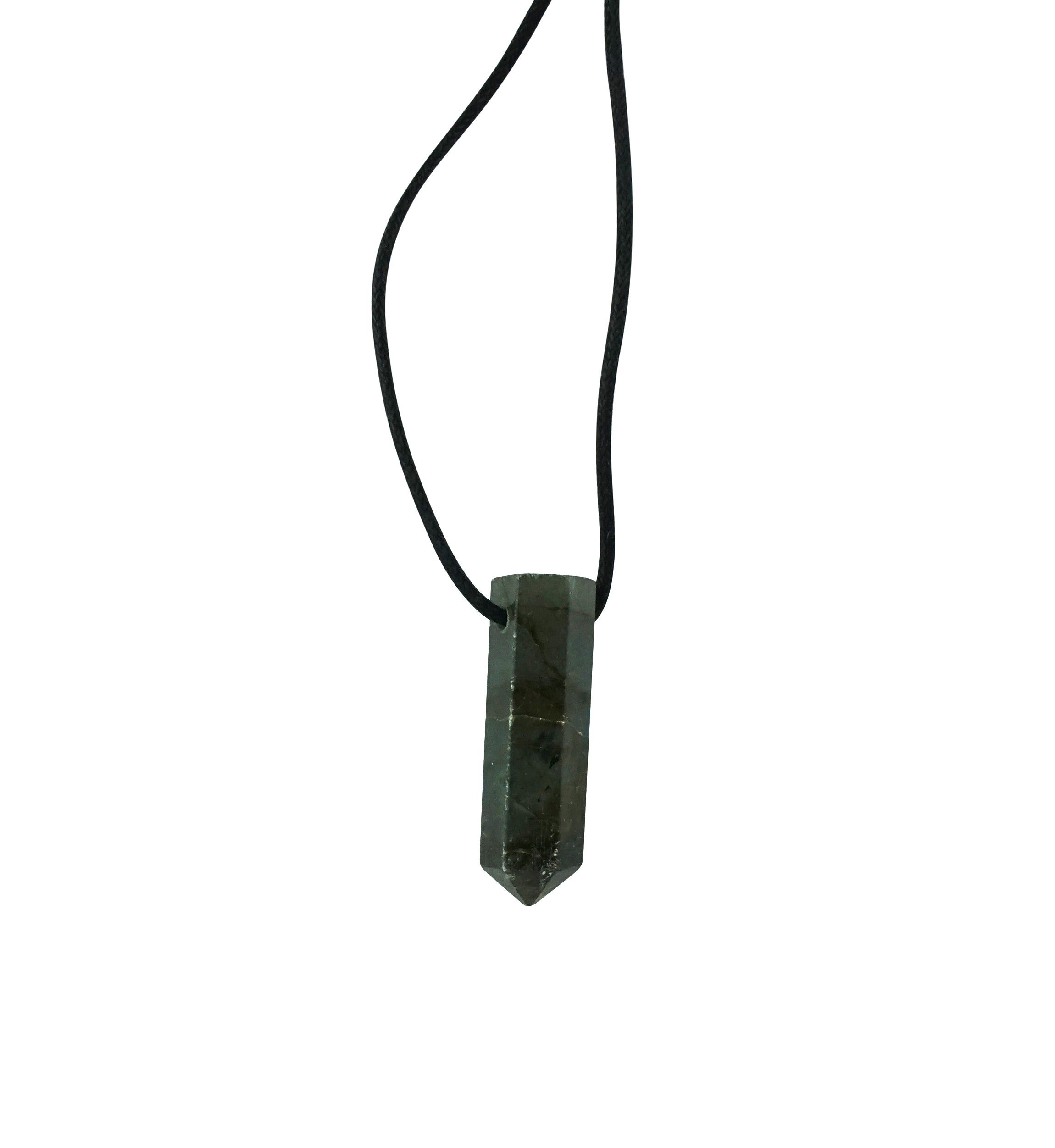 Labradorite Crystal Stone Pendant Necklace