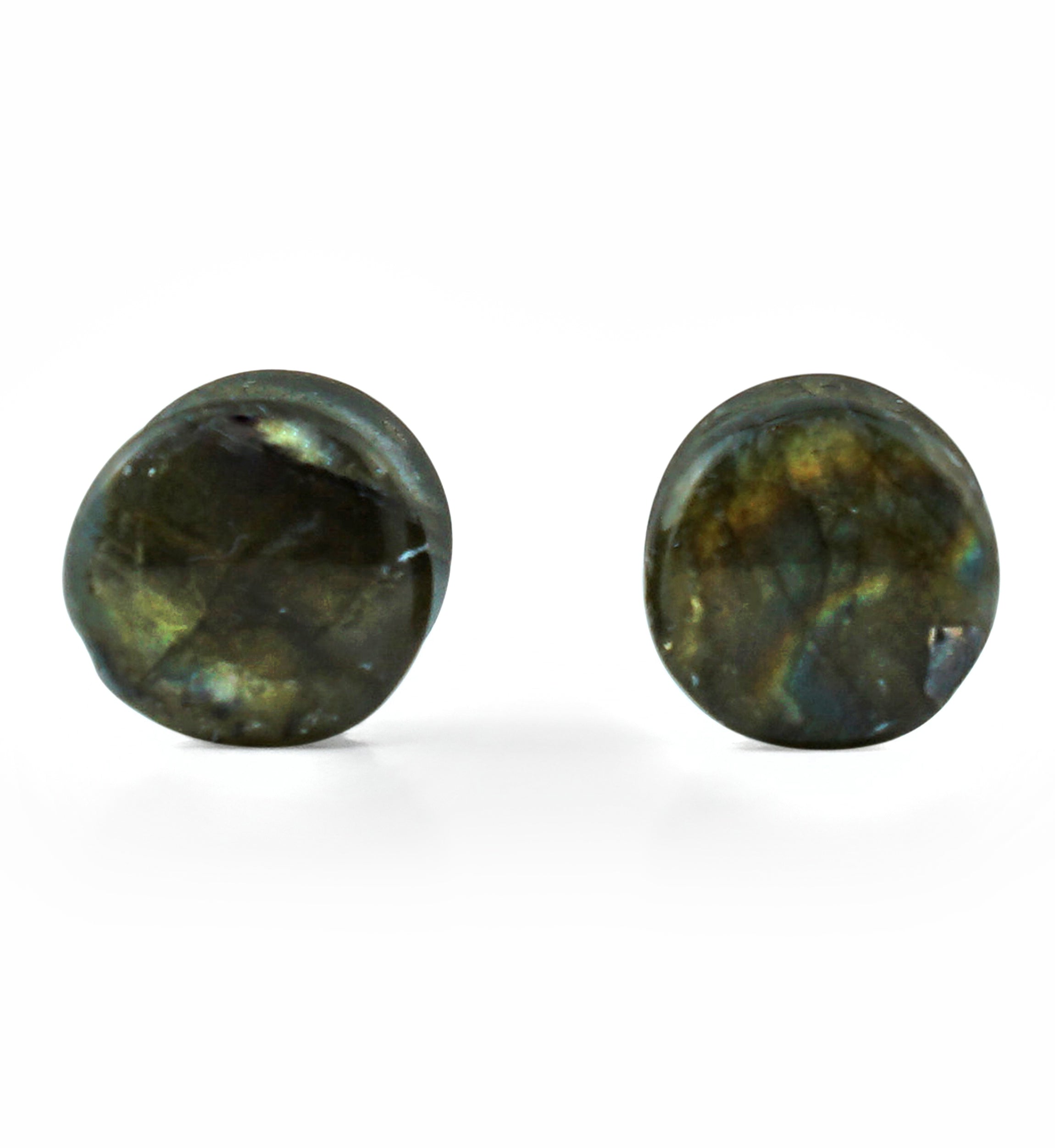 Labradorite Stone Plugs (0G - 8mm) Version 3