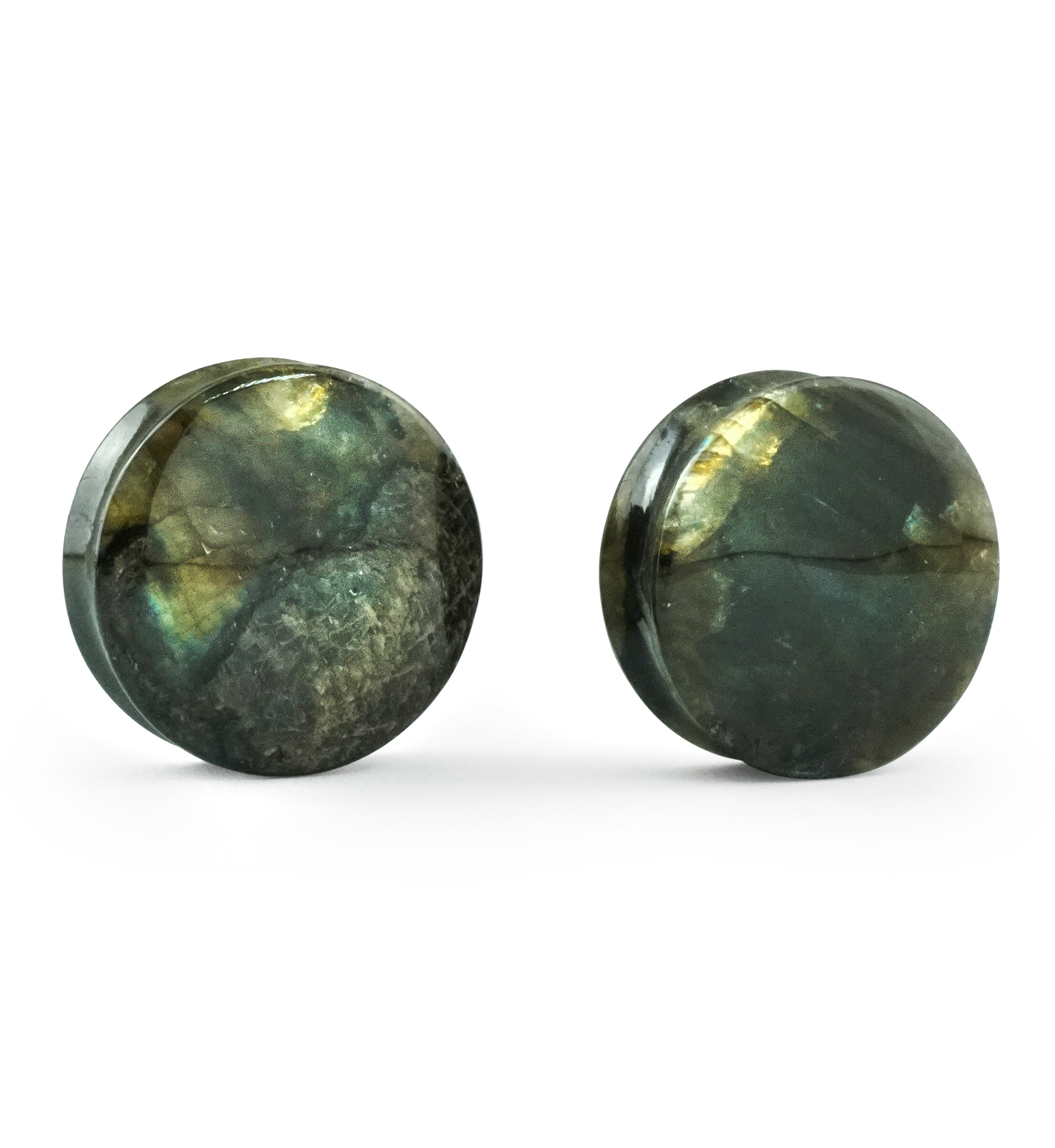 Labradorite Stone Plugs (29mm) Version 1