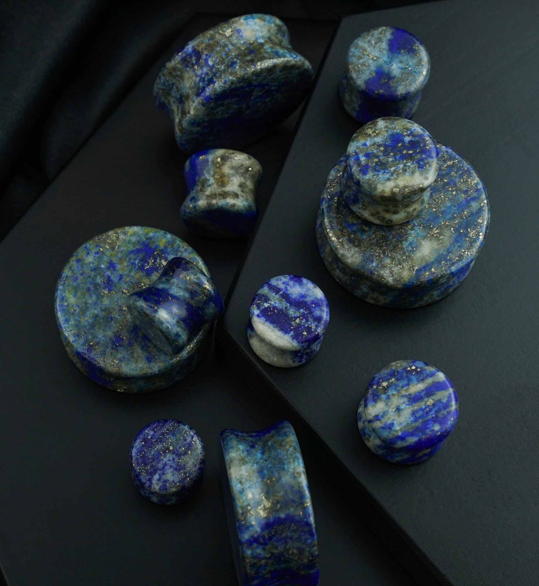 Lapis Lazuli Stone Plugs