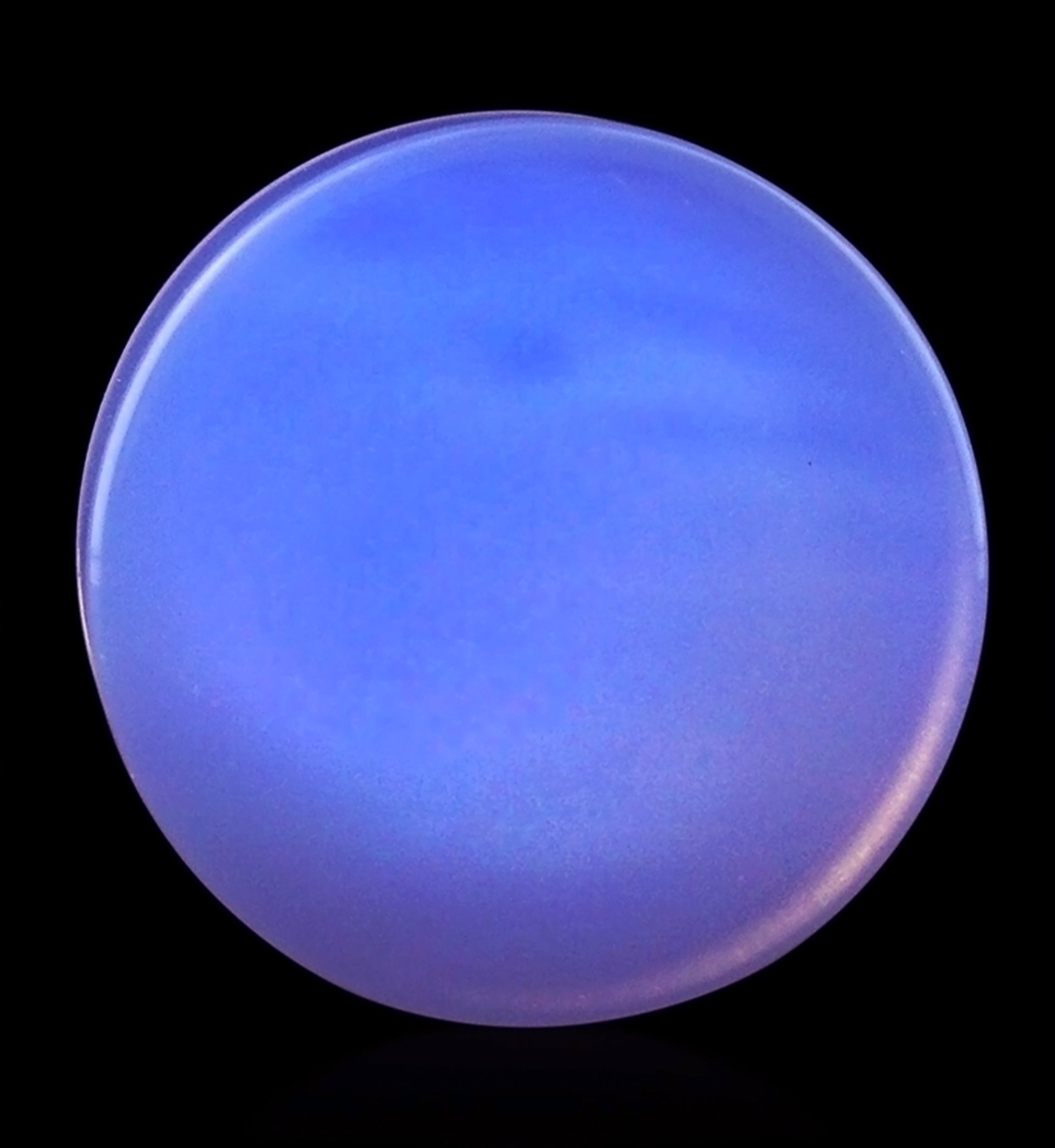 Lavender Opalite Glass Double Flare Plugs