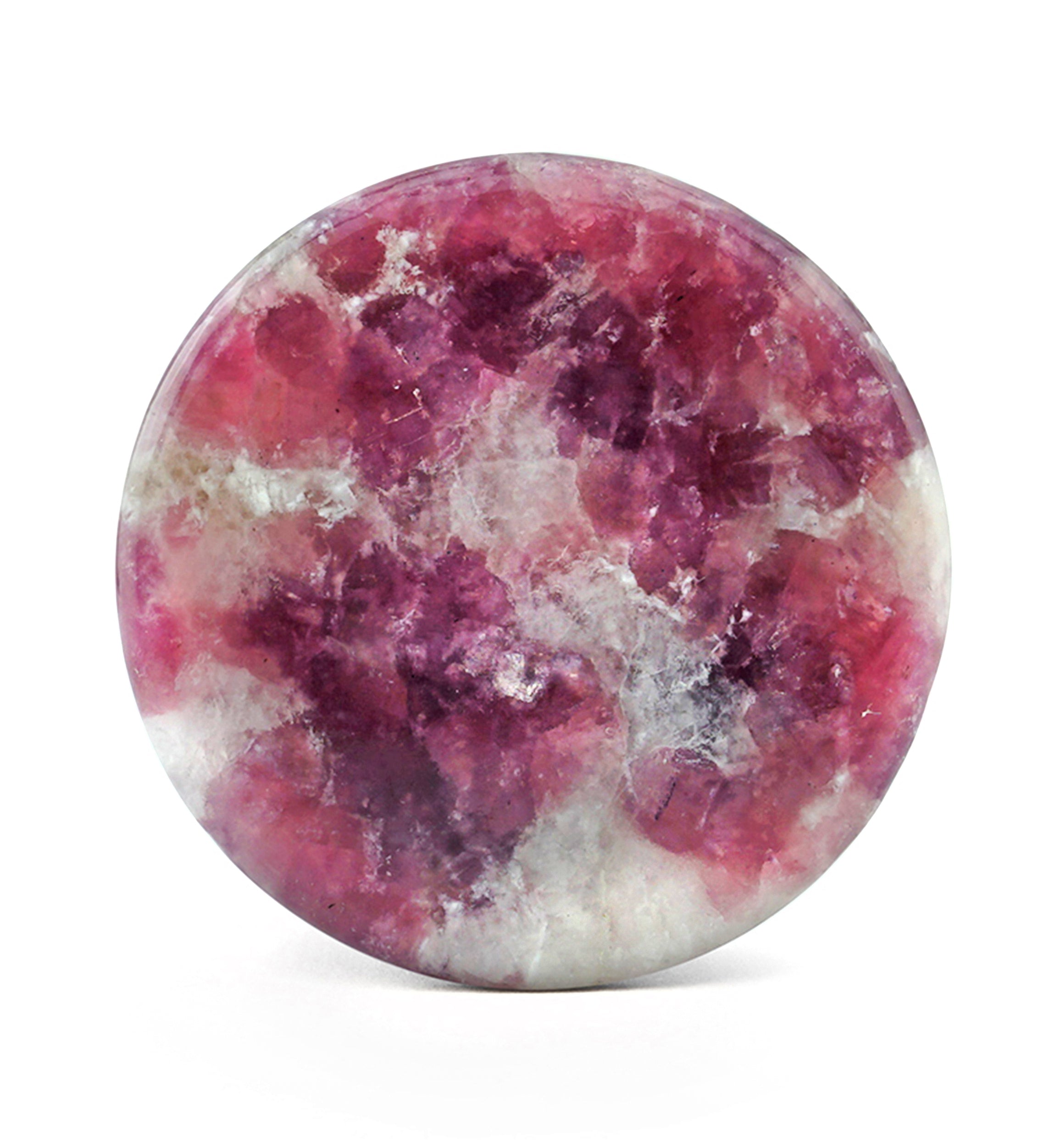 Lepidolite Double Flare Stone Plugs