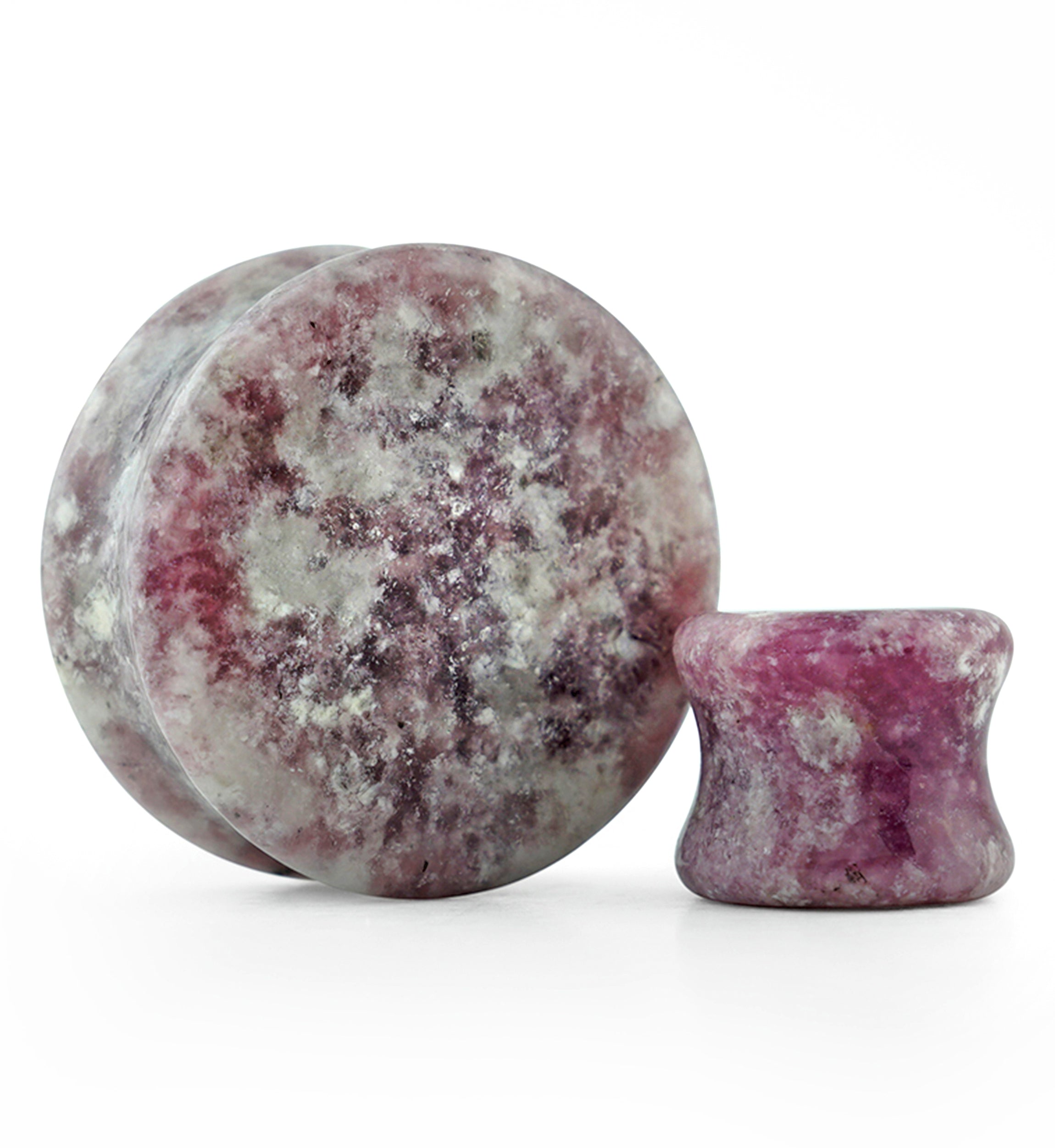 Lepidolite Double Flare Stone Plugs