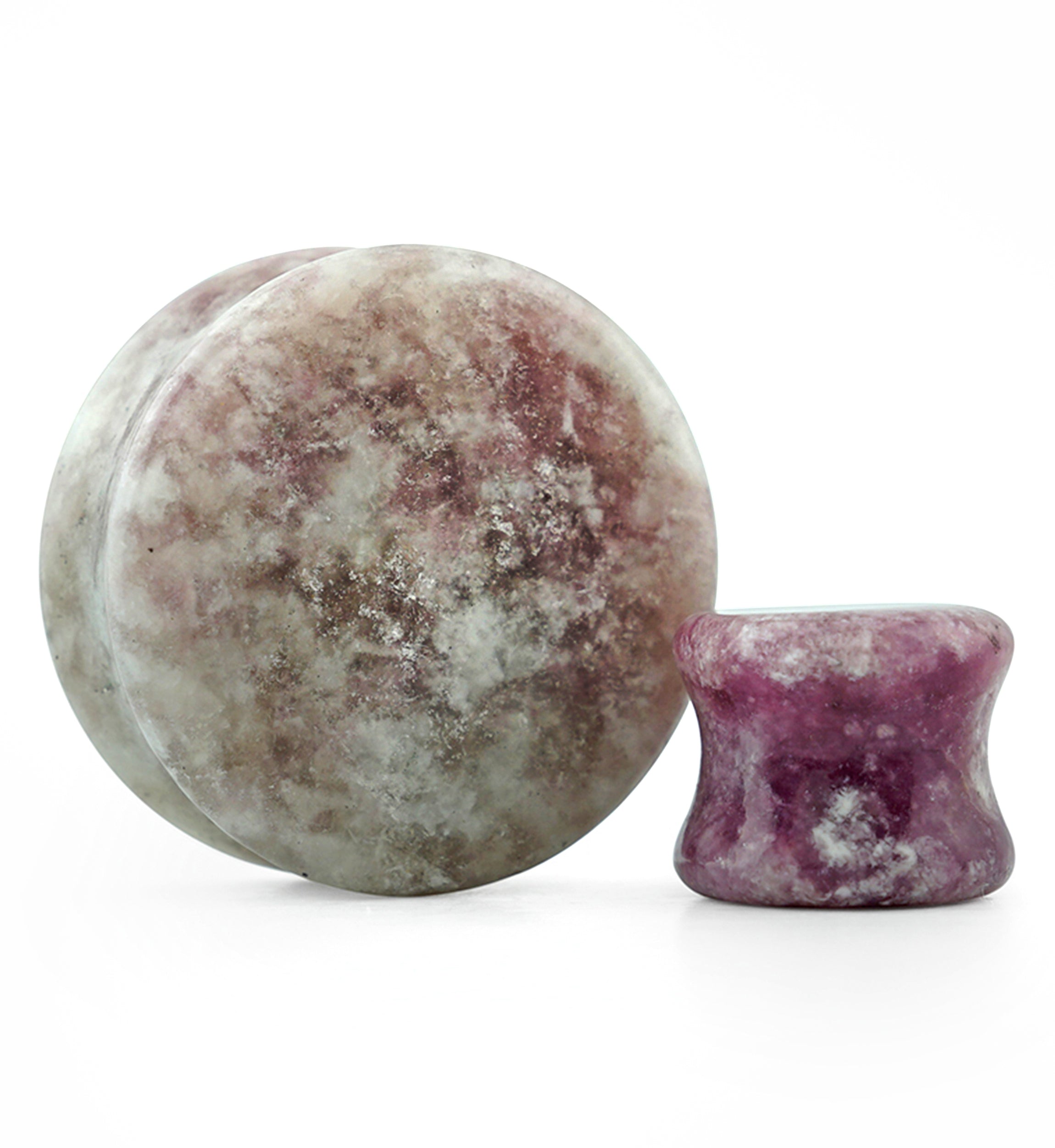 Lepidolite Double Flare Stone Plugs