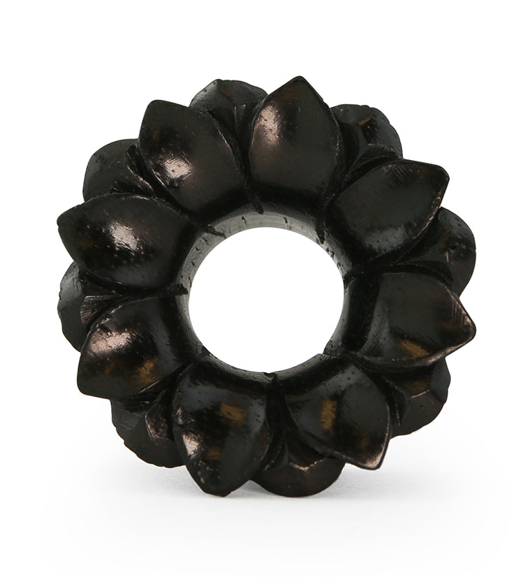 Lotus Flower Sono Wood Tunnel Plugs