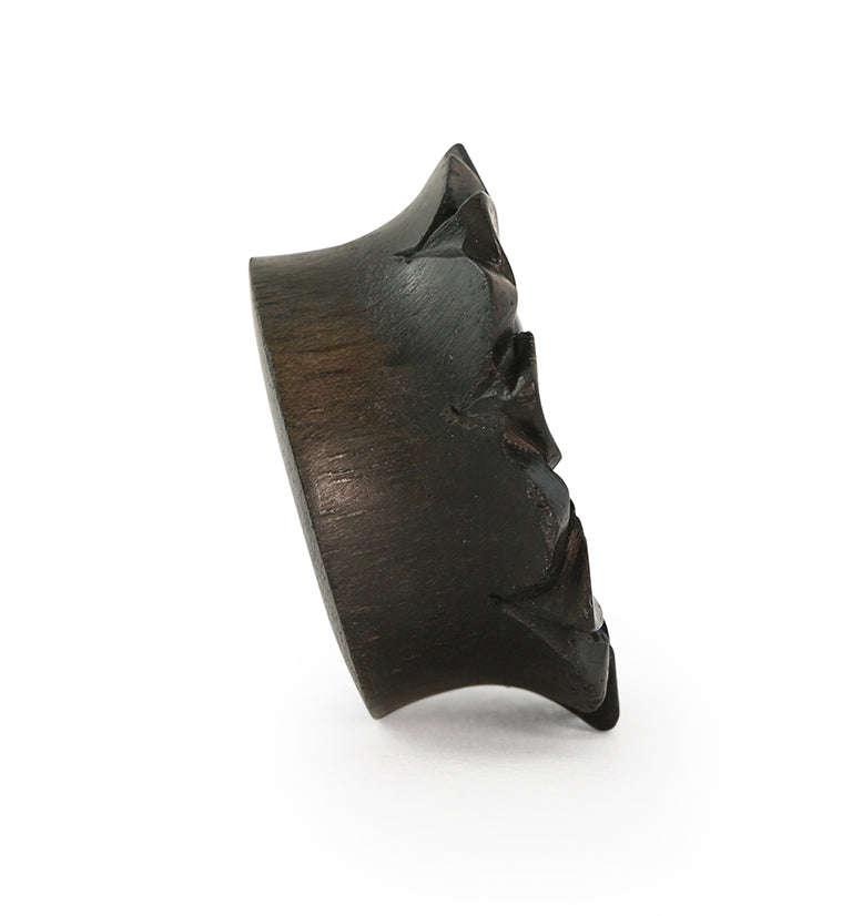 Lotus Flower Sono Wood Tunnel Plugs