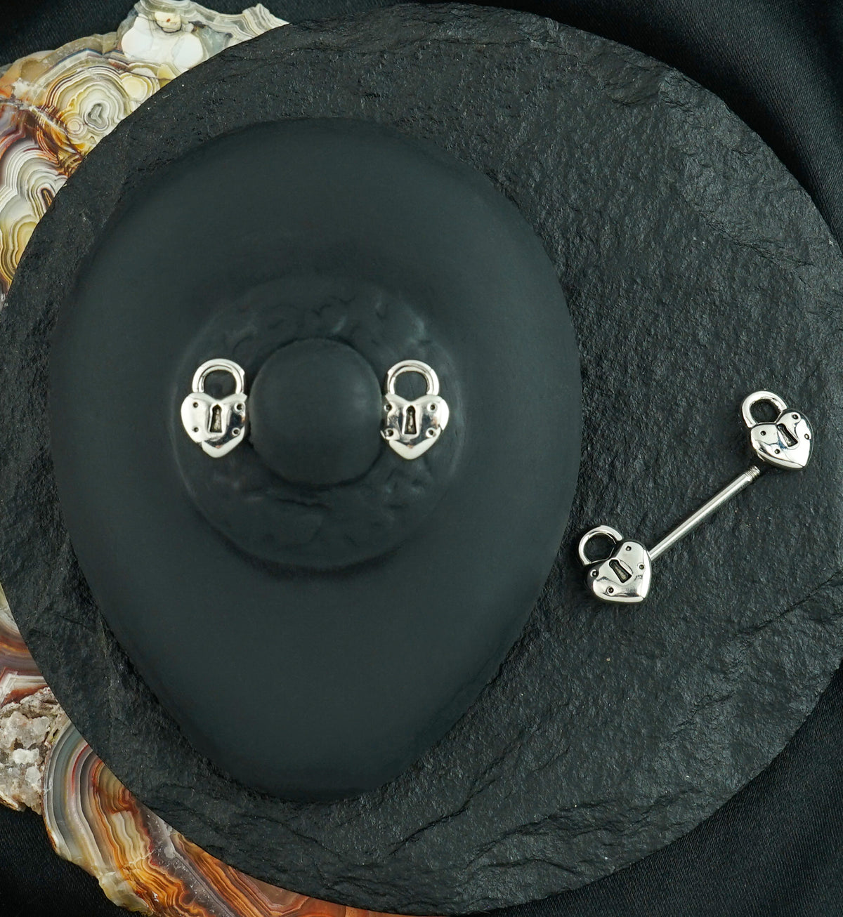 Love Lock Nipple Barbell Ring