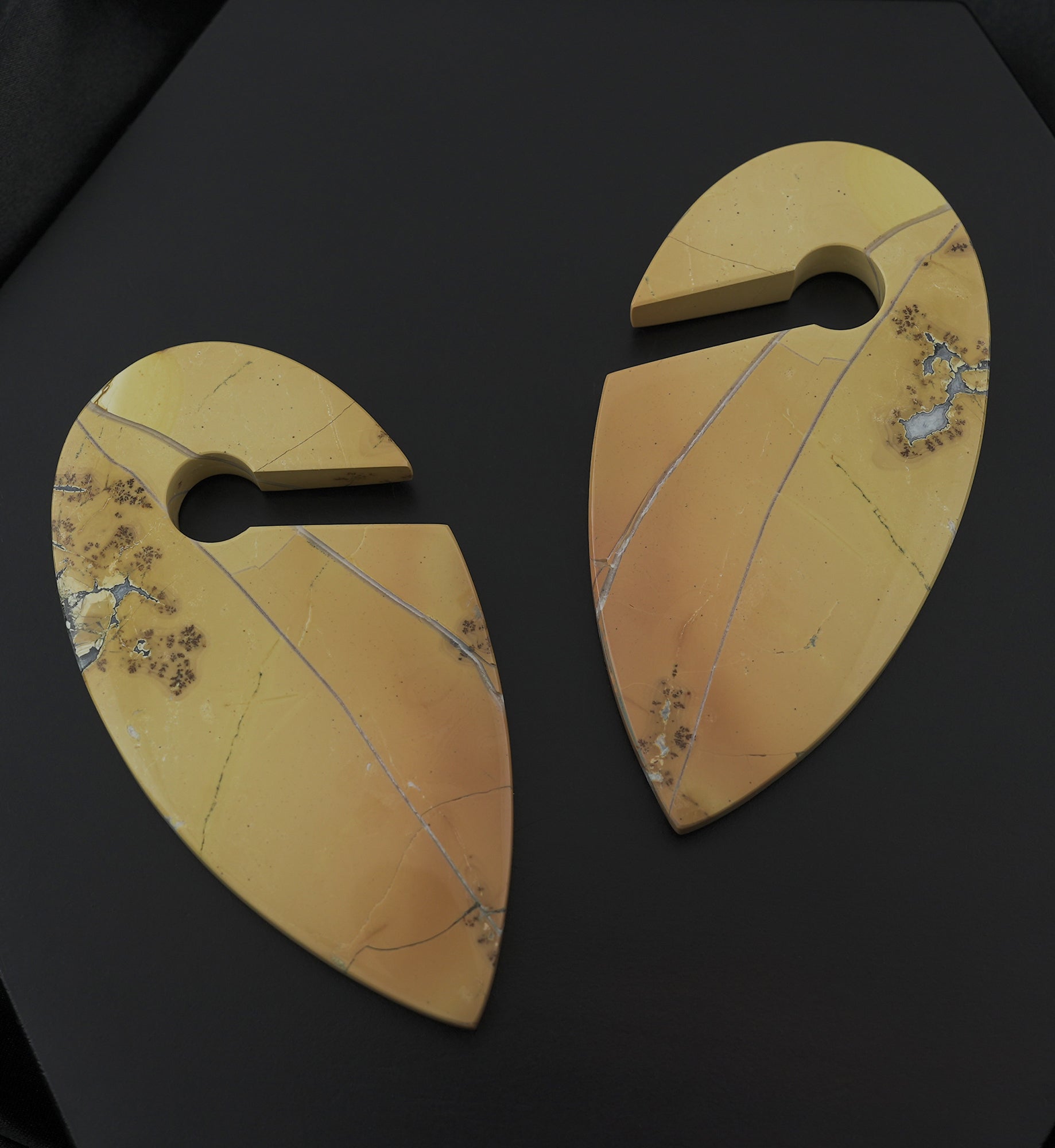 Maligano Jasper Stone Keyhole Ear Weights