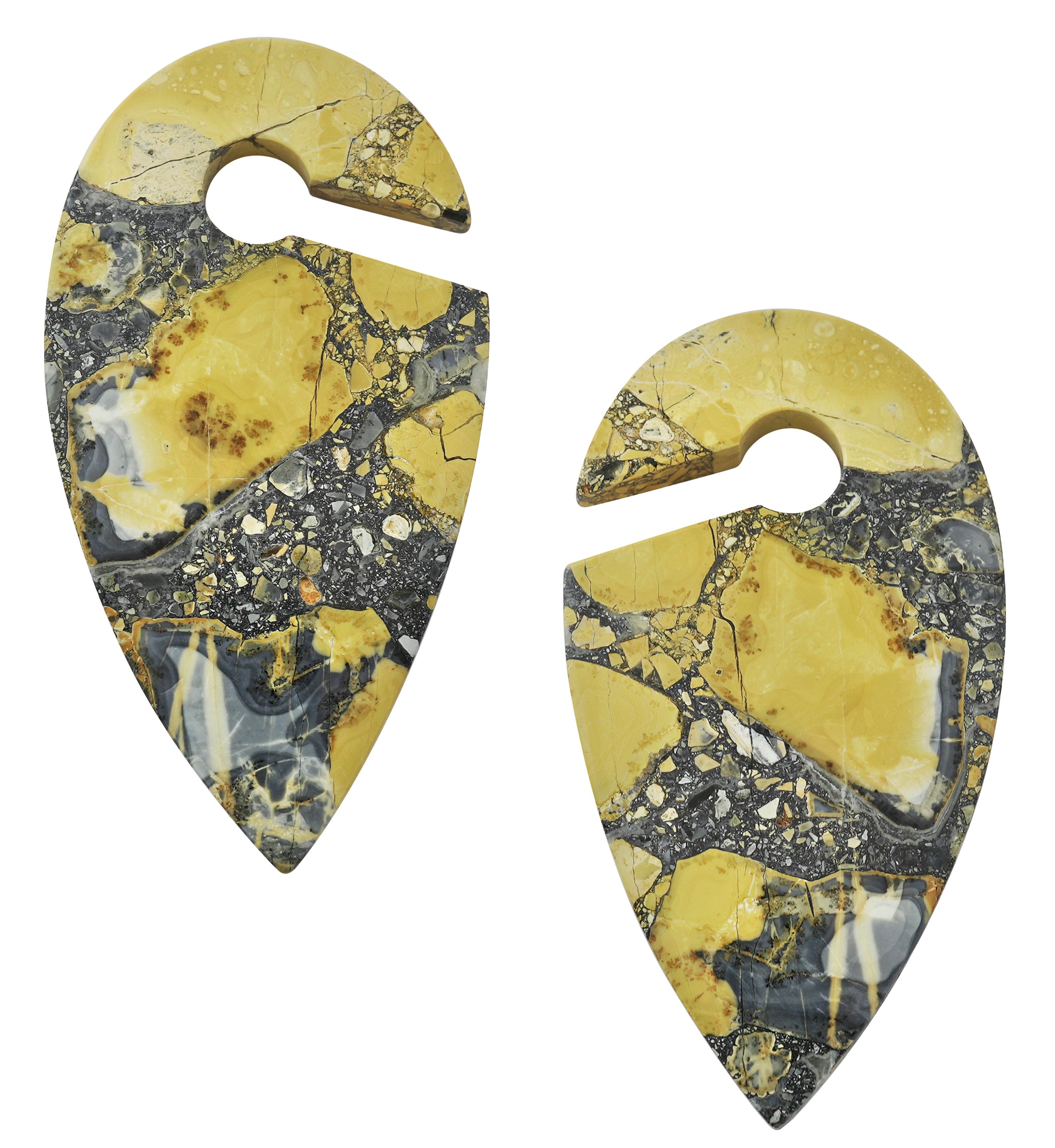 Maligano Jasper Stone Keyhole Ear Weights