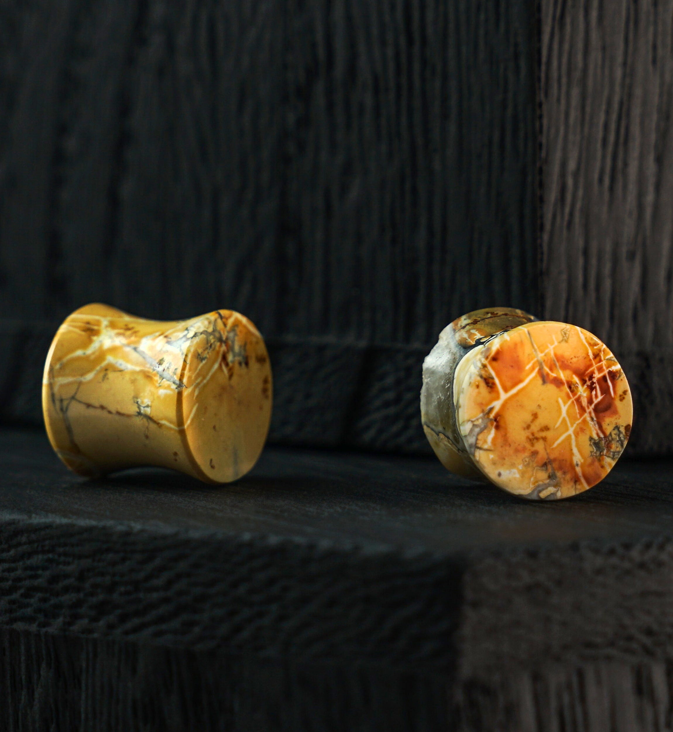 Maligano Jasper Stone Plugs (9mm) Version 1
