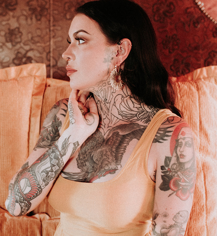 Manda Brass Hangers / Ear Weights