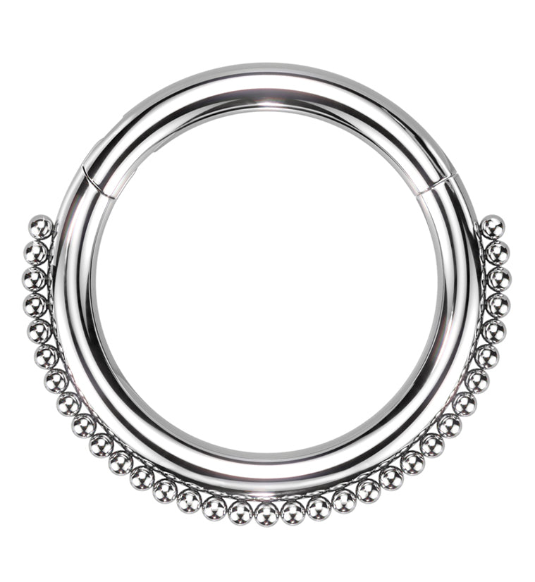 Steel Bead Rings Mini Bead Stainless Steel Hinged Segment Ring