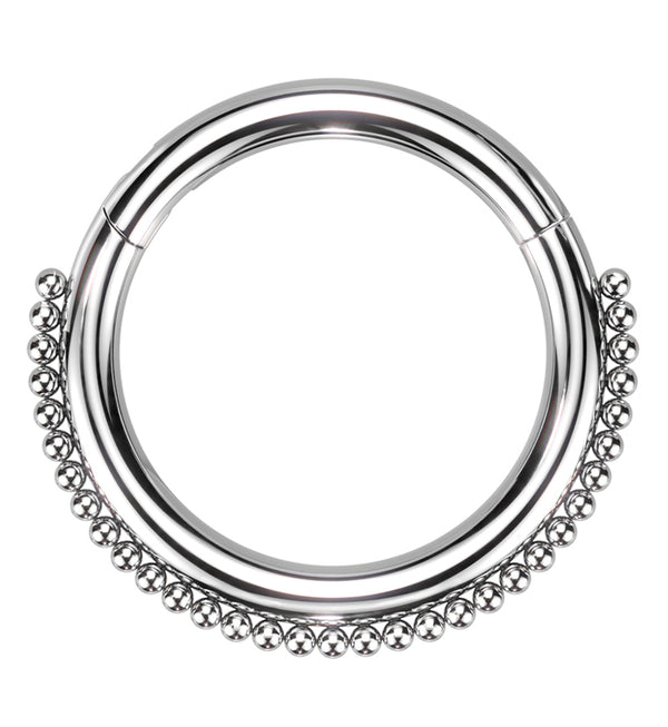 Mini Bead Stainless Steel Hinged Segment Ring
