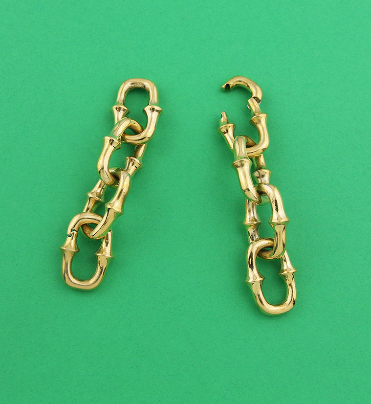 Mini OG Chain Four Link Brass Ear Weights