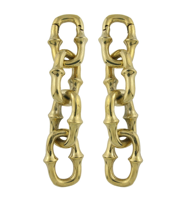 Mini OG Chain Four Link Brass Ear Weights
