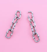 Mini OG Chain Four Link White Brass Ear Weights