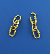 Mini OG Chain Three Link Brass Ear Weights