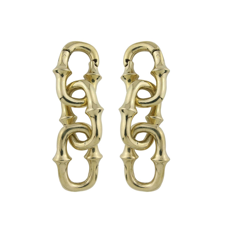 Mini OG Chain Three Link Brass Ear Weights