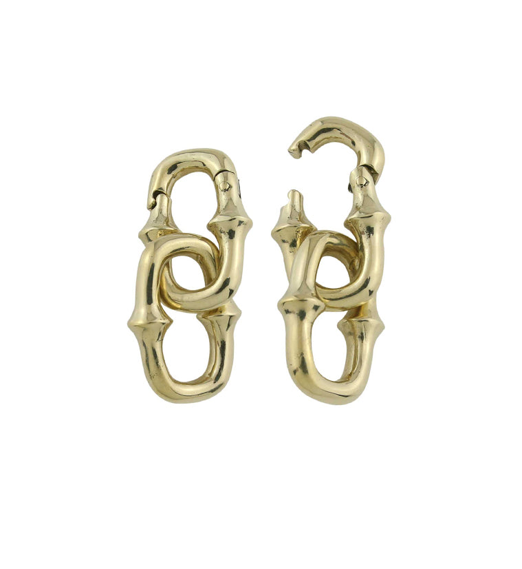Mini OG Chain Two Link Brass Ear Weights