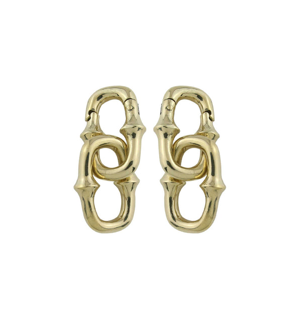 Mini OG Chain Two Link Brass Ear Weights