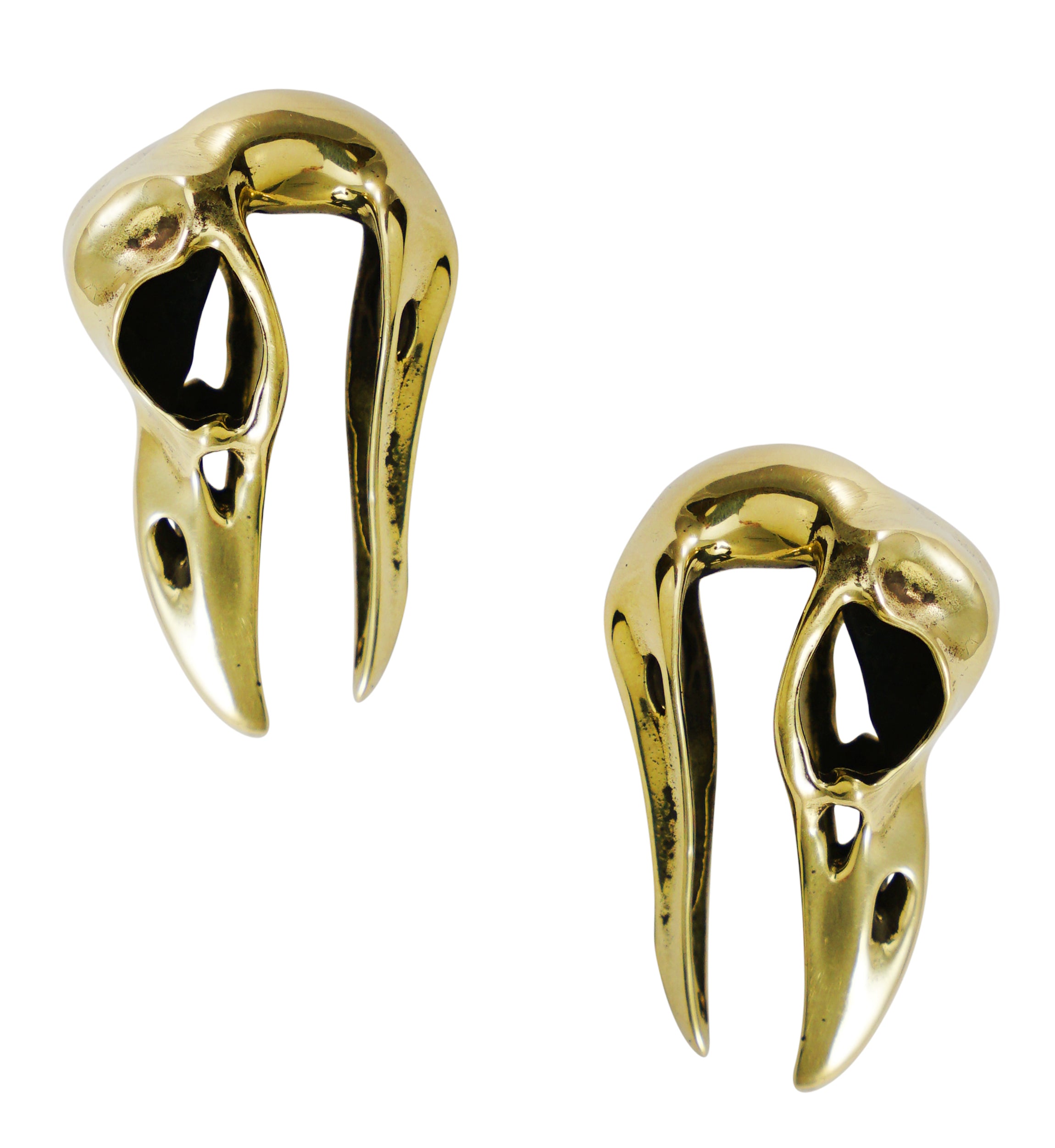 Mini Raven Brass Ear Weights