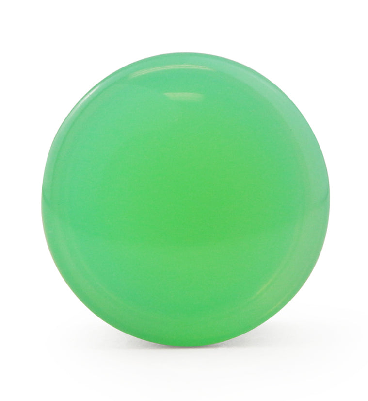 Mint Opalite Glass Plugs - Single Flare