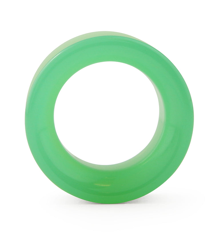 Mint Green Glass Tunnel Plugs