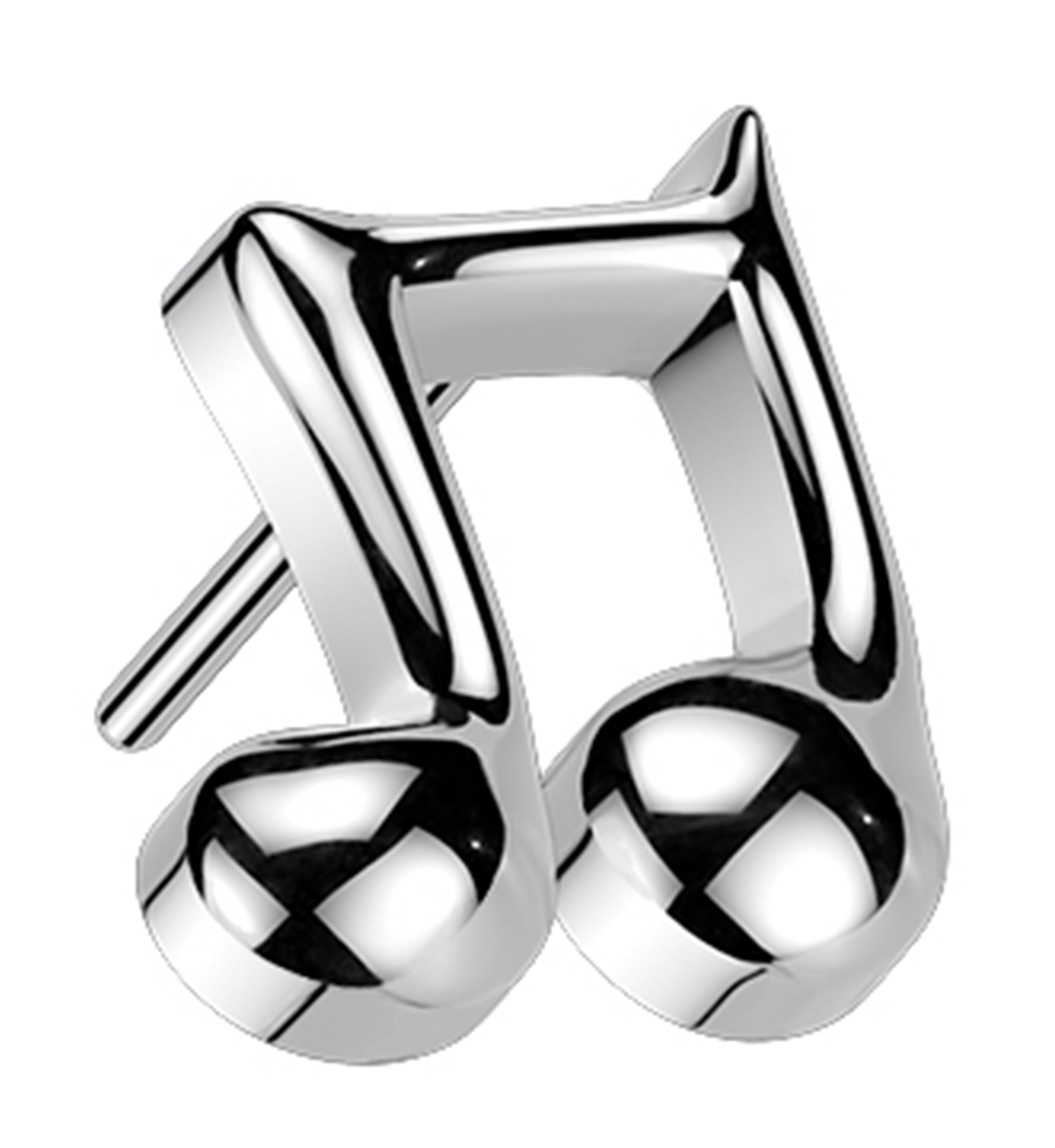 Music Note Titanium Threadless Top