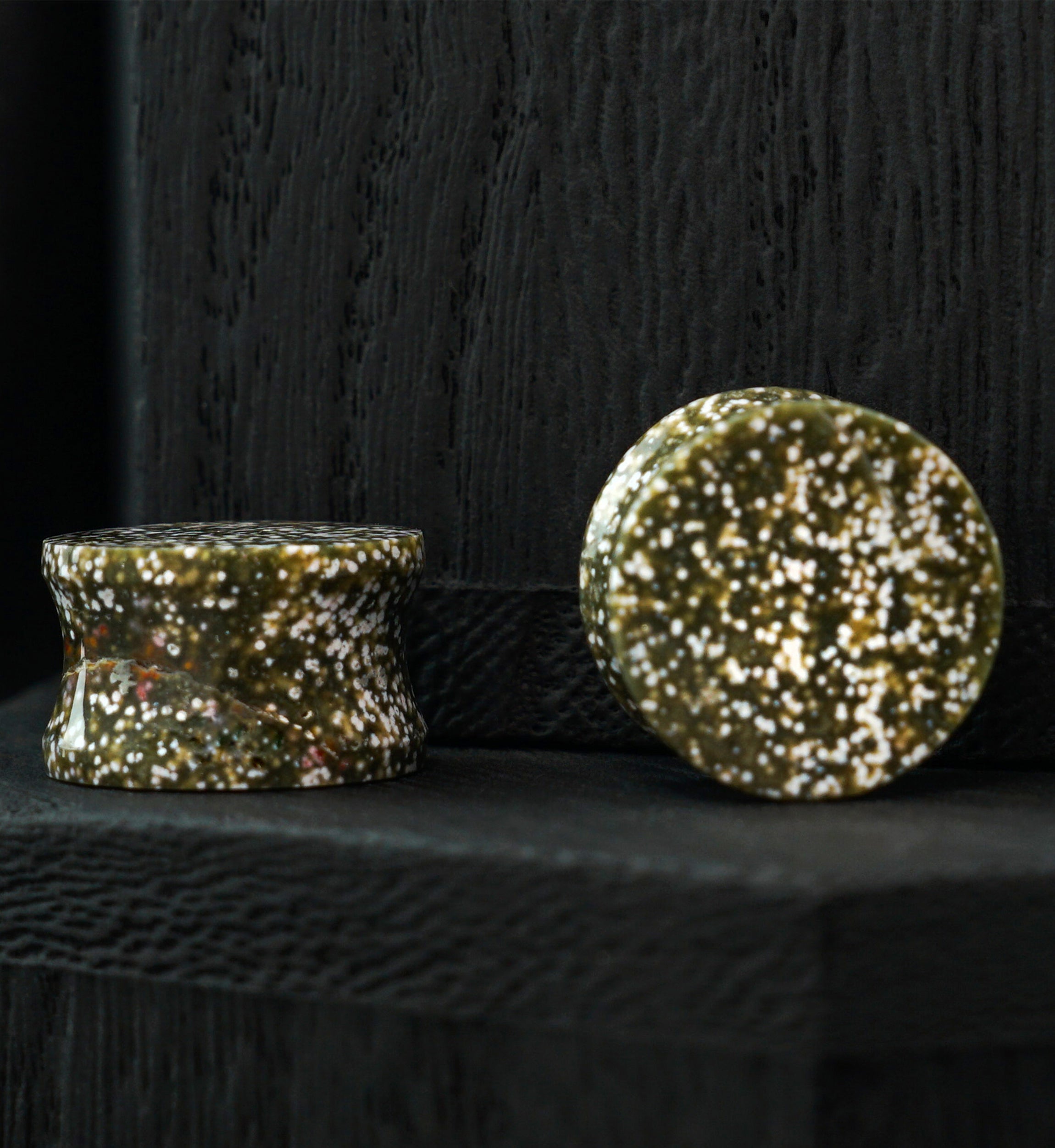 Ocean Jasper Stone Plugs 9/16" (14mm) Version 1