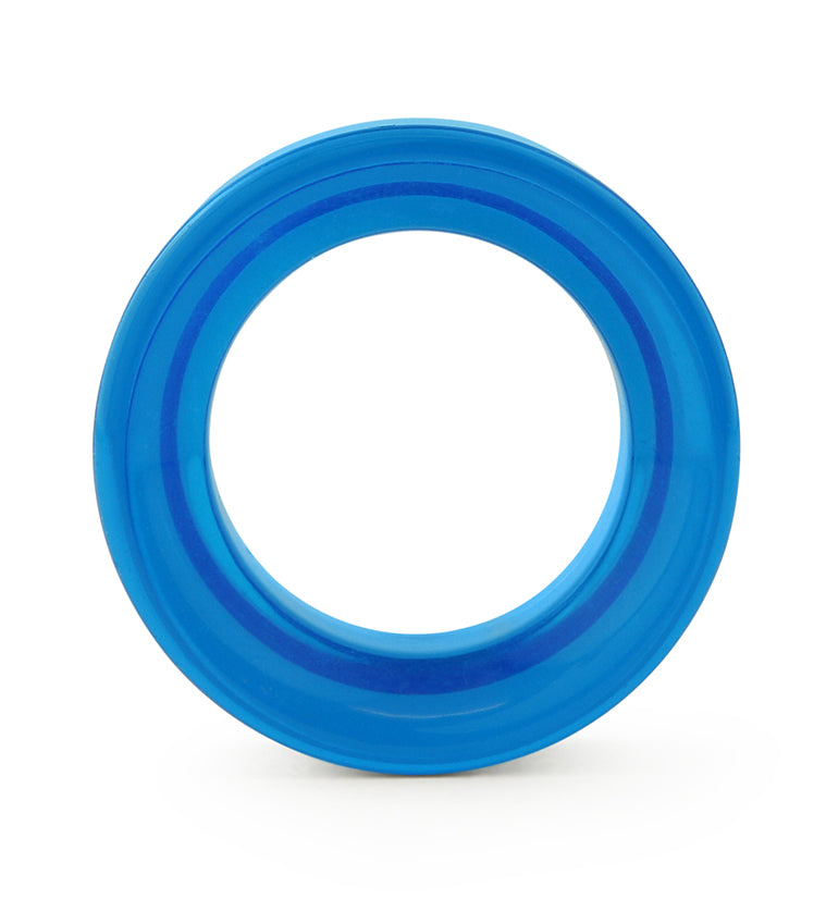 Oceano Blue Glass Tunnel Plugs