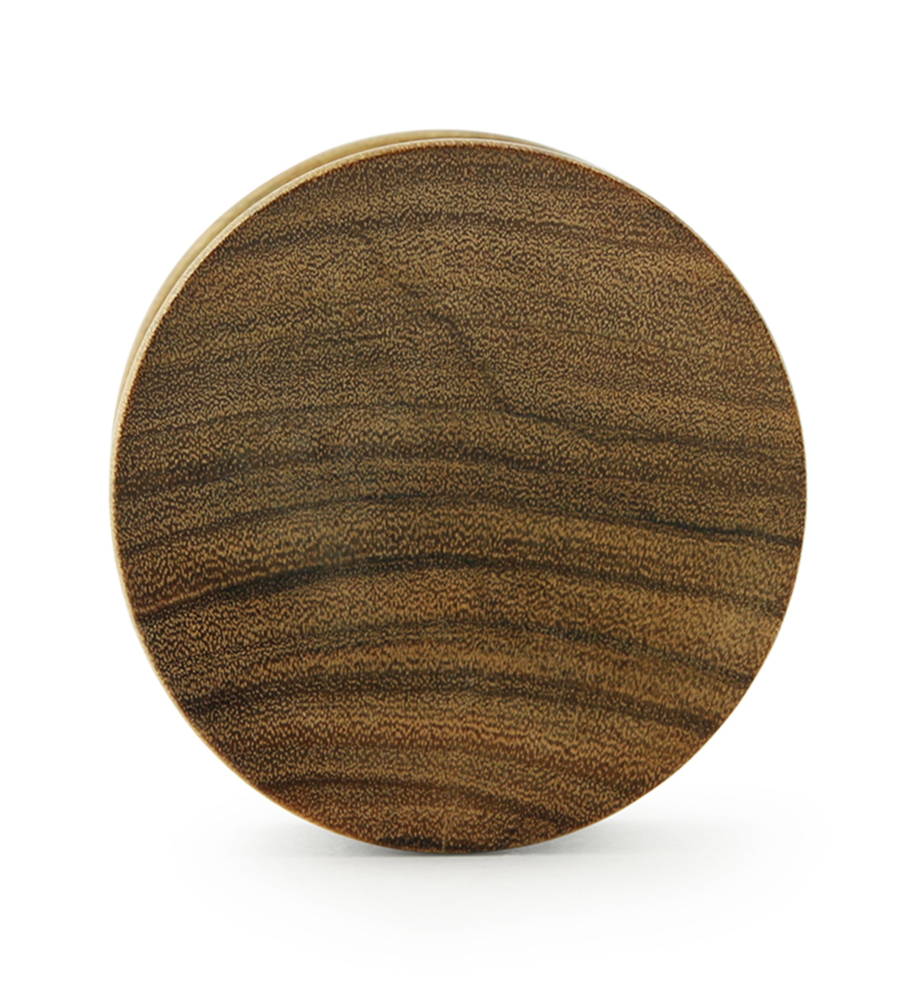 Olive Wood Concave Double Flare Plugs