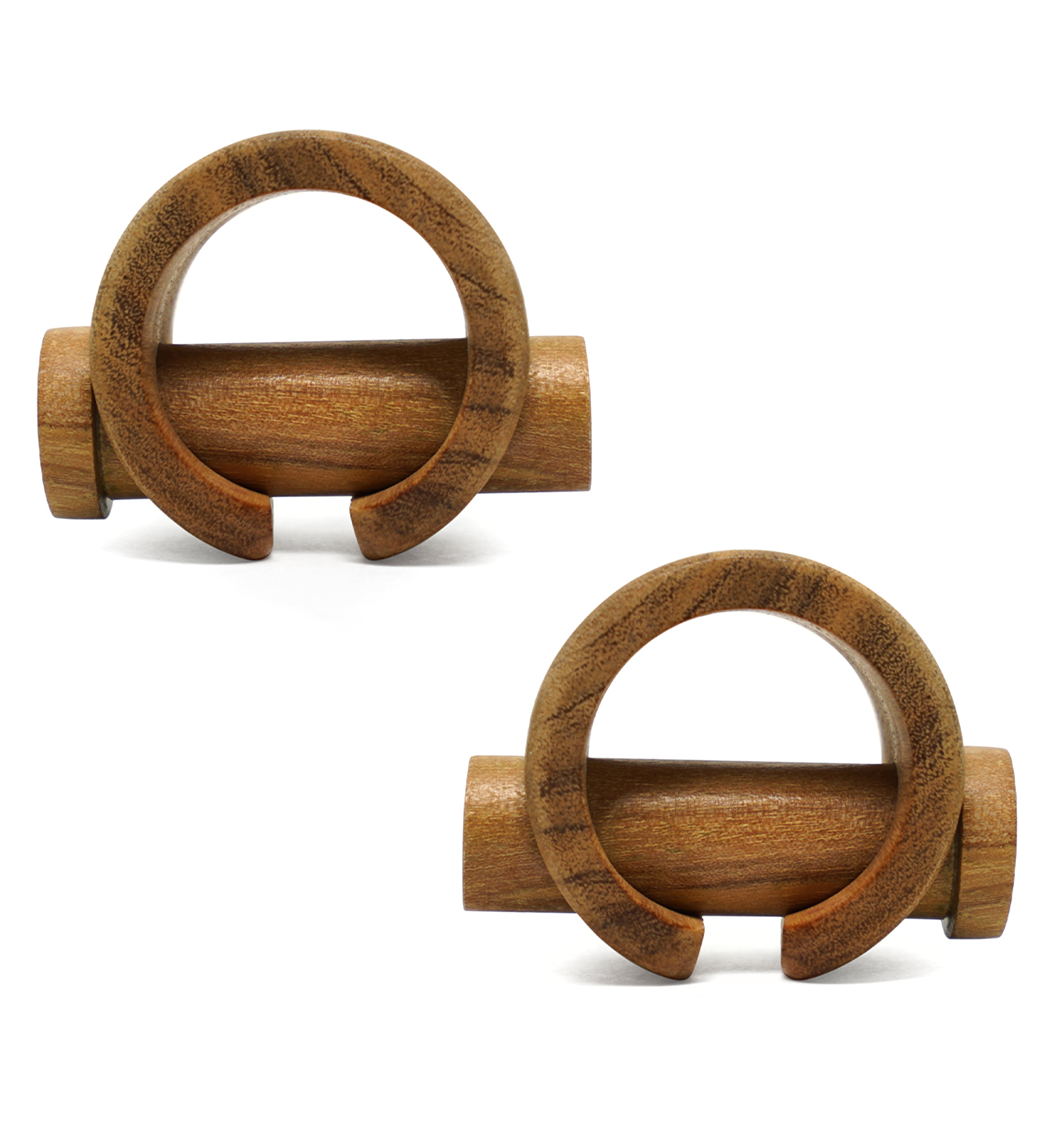 Olive Wood Cuff Plugs (6G - 1/2