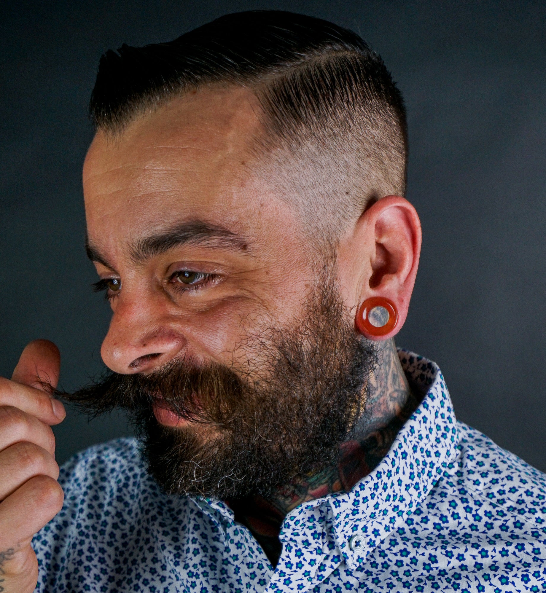 Orange Cat's Eye Glass Tunnels