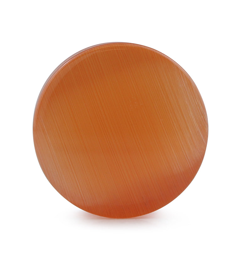 Orange Cat's Eye Glass Plugs