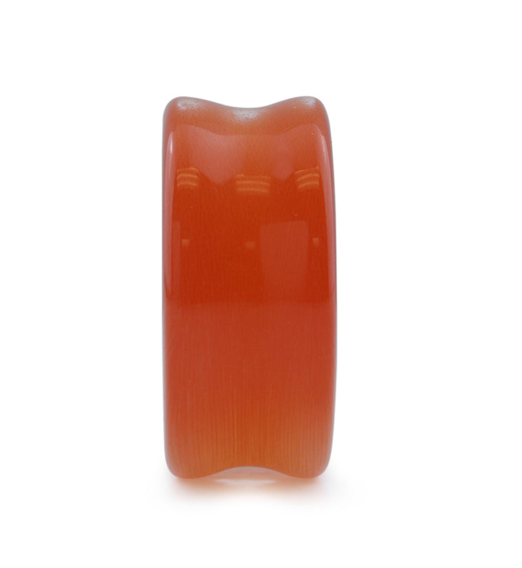 Orange Cat's Eye Glass Plugs