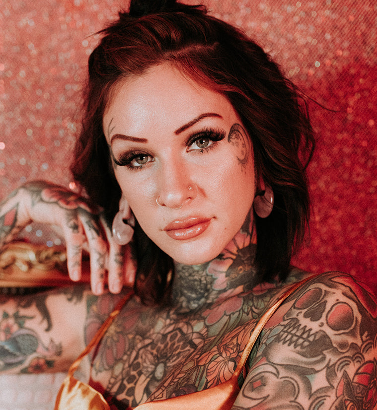 Ovaloid Rose Quartz Stone Ear Weights