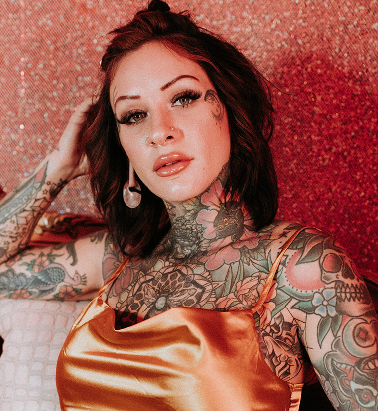 Ovaloid Rose Quartz Stone Ear Weights