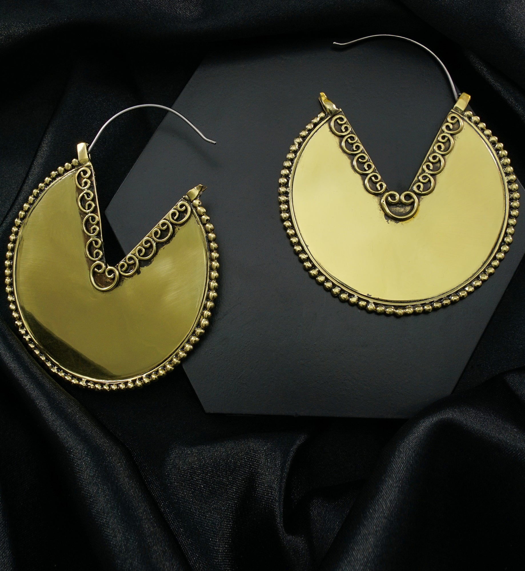 Palisade Brass Earrings / Weights