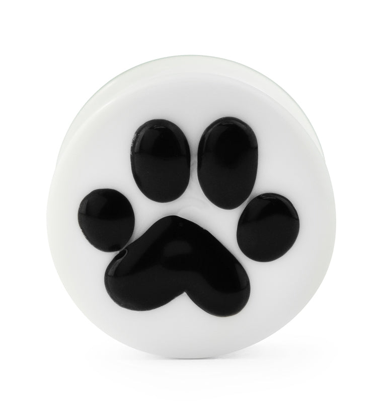 Paw Print Glass Plugs