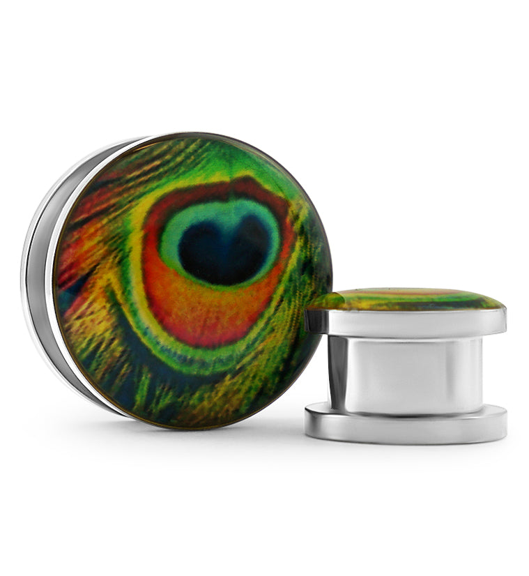 Peacock Stainless Steel Plugs