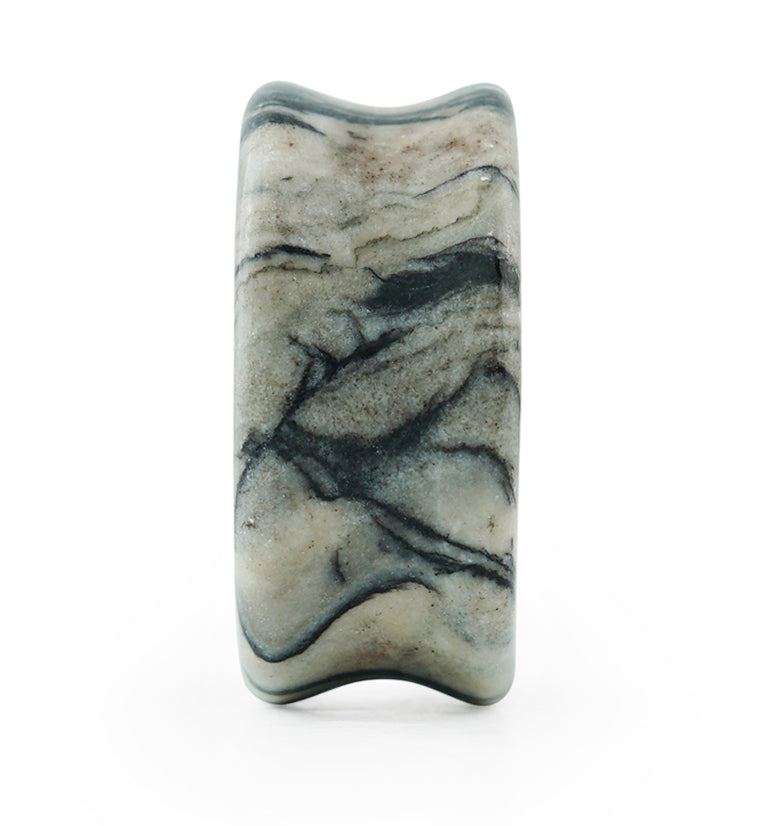 Picasso Jasper Double Flare Stone Plugs