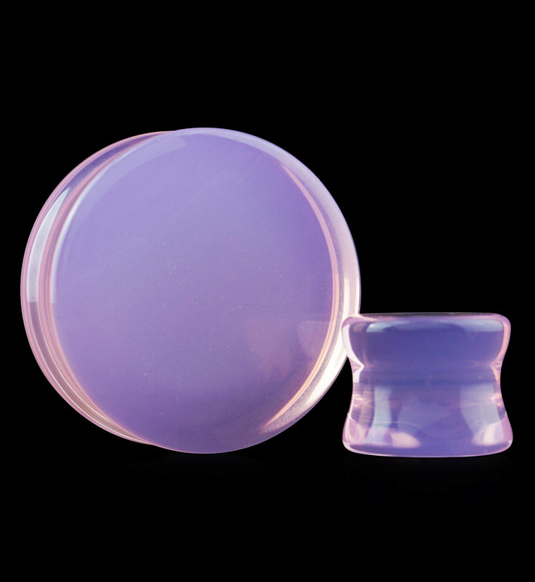 Pink Opalite Glass Plugs