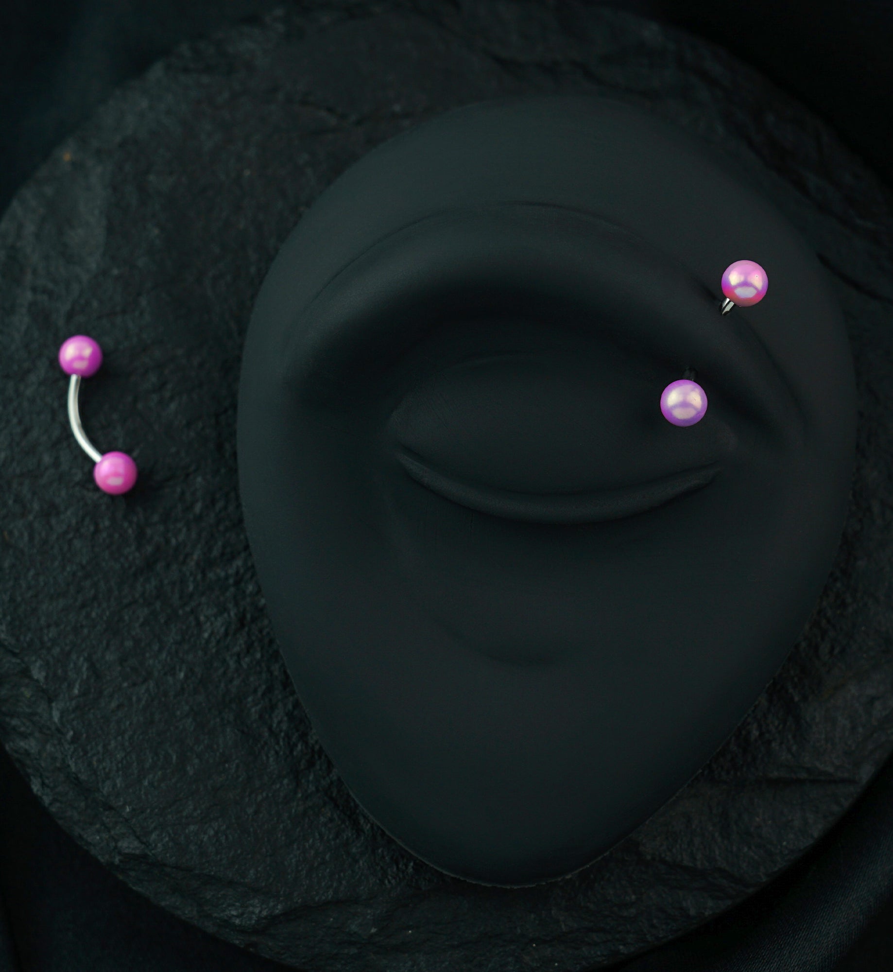 Pink Ory Stainless Steel Curved Barbell