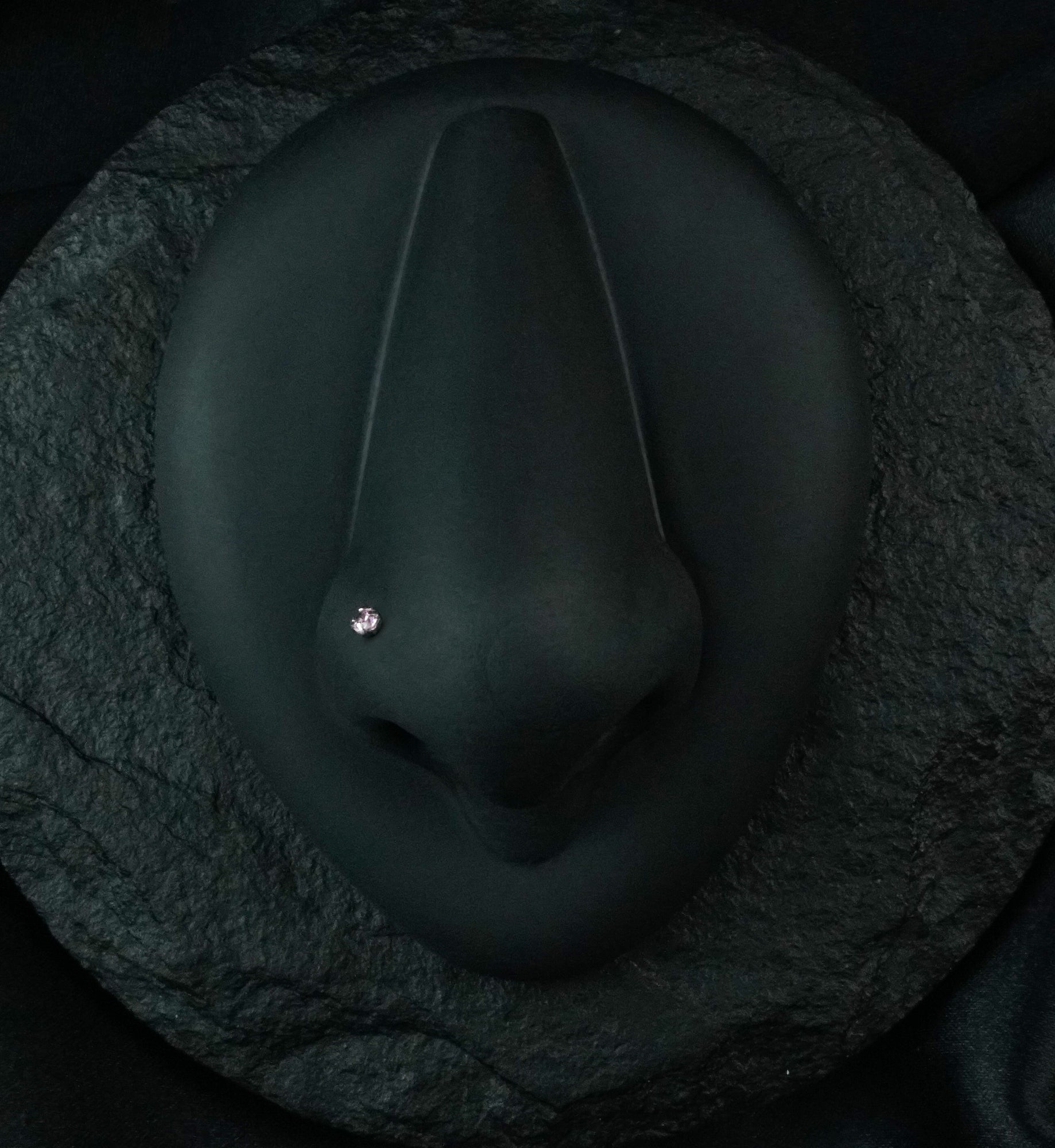 Pink Prong Set CZ Stainless Steel Nosebone