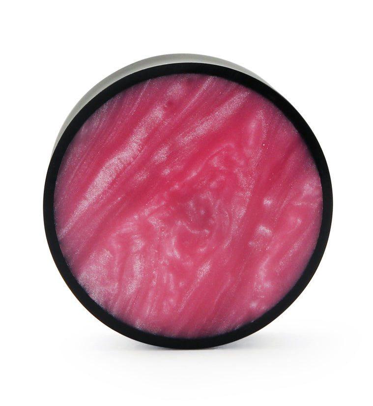 Horn Plugs With Pink Resin Inlay