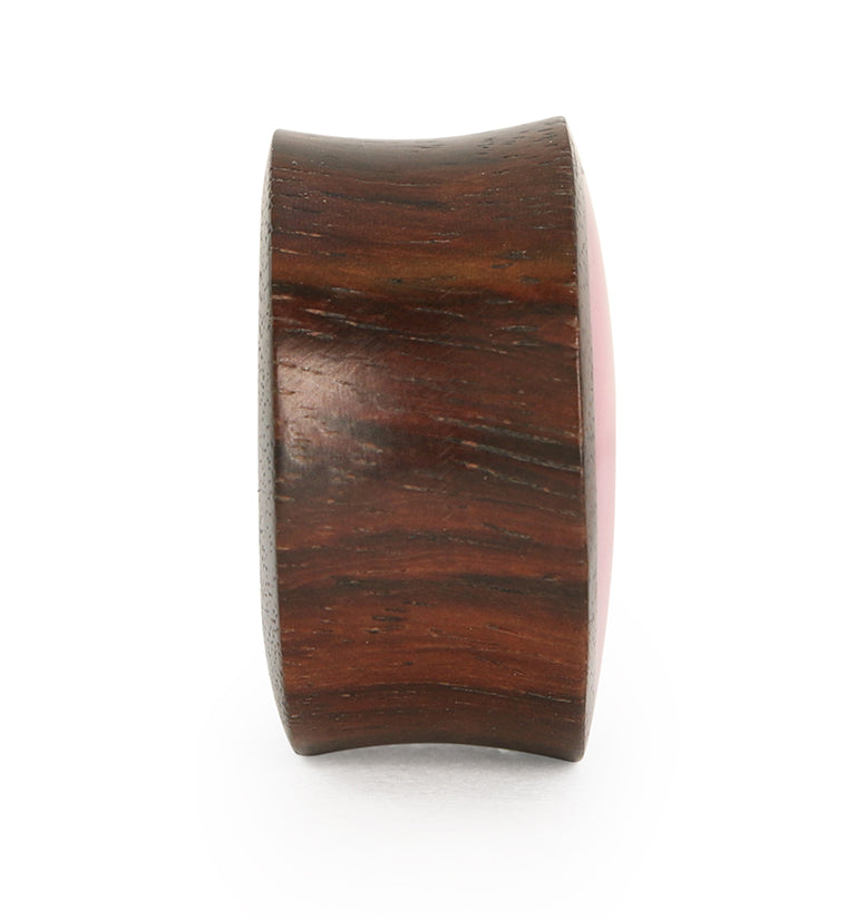 Sono Wood Plugs With Pink Resin Inlay