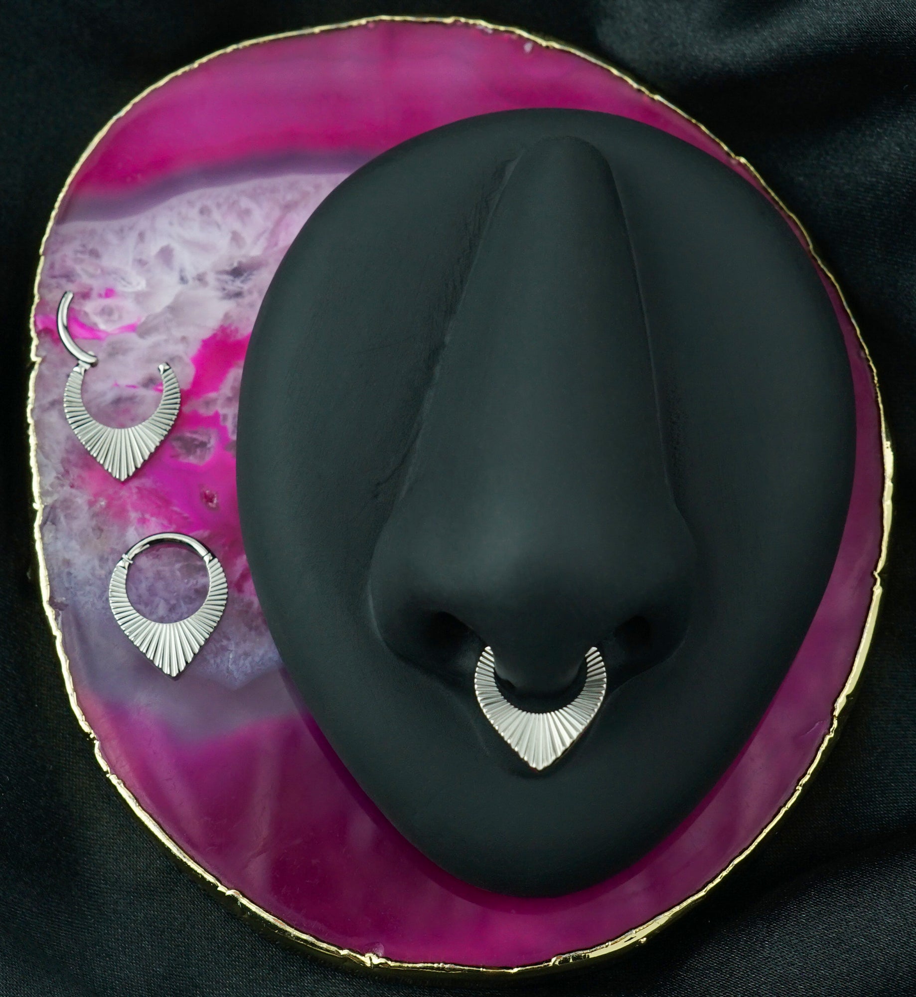 Point Corrugated Hoop Titanium Hinged Segment Ring