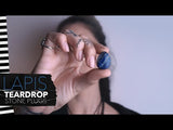 Lapis Lazuli Stone Teardrop Plugs