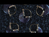 20G Amethyst Halo Hangers - Earrings